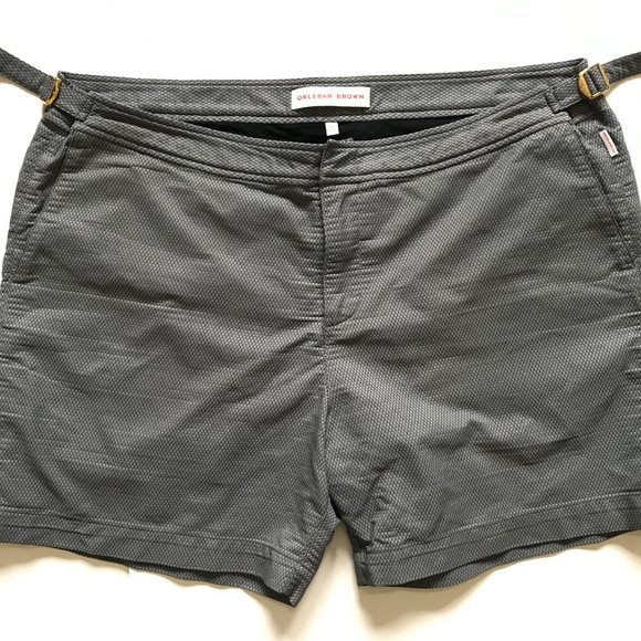 Orlebar Brown OB Classic Bulldog Shorts Swim Trunks Mens 40 Gray 5.5" Inseam - Picture 6 of 14